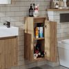 Roomart LEO Badmöbel - nur Hochschrank - H 70 x B 25 x T 30 cm • Eiche Bild 2