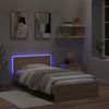 vidaXL Bettgestell mit Kopfteil & LED-Leuchten Sonoma-Eiche 100x200 cm 838801 Bild 4