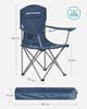 SONGMICS Klappstuhl-Set 2-tlg., Campingstühle mit Schwerlaststruktur, bis 150 kg belastbar, Dämmerungsblau Bild 5