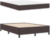 vidaXL Boxspringbett Dunkelbraun 140 x 200 cm Stoff 3398867 Bild 5
