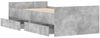 vidaXL Bett mit Schubladen Betongrau 75x190 cm 3207388 Bild 5