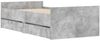 vidaXL Bett mit Schubladen Betongrau 75x190 cm 3207388 Bild 3