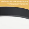 Nettlife LED Deckenleuchte Flach Schwarz 18cm 15W Küchenlampe Rund, LED fest integriert, 3000K Flurlampe für Schlafzimmer Flur Bild 4