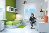 Topstar Kindersitzhocker Sitness Bobby Alu weiß lackiert orange Bild 2