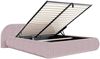 Selsey 'Shels Low' Polsterbett 140x200 mit Bettkasten, Breitcord, Rosa Bild 4