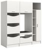 welltime Badmöbel-Set FALAS, TOPSELLER!, 3-teilig, Hauswirtschaftsraum Set, Breite 176 cm, (Set, 3-St, 1x Wäscheschrank, 1x Waschmaschinenumbauschrank, 1x Mehrzweckschrank), Kombination, Waschmaschinenumbau, Waschmaschinenschrank, Wäschekammer Bild 4