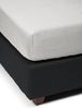 ESSENZA Spannbettlaken Satin Uni Baumwollsatin Grau, 80X200 Bild 2