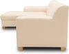 DOMO. collection Ecksofa Tinos, Couch in L-Form mit Schlaffunktion, Beine aus Buche mit Filzgleitern, Sofa, Polsterecke, Eckcouch, Schlafsofa 273 x 157 x 74 cm (BxTxH), beige Bild 4