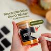 Praknu Vorratsglas Gewürzbehälter 10er Set 120ml mit Etiketten und Stift zum Beschriften, Glas, (Set, 10-tlg), mit 10 Etiketten - 120 ml Groß - Luftdicht - Spülmaschinenfest Bild 4