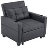 MODFU Schlafsofa Sessel für kleine Räume, 3-in-1 Ausziehbares Schlafsofa mit USB & Getränkehaltern – Multifunktionaler Liegestuhl 1 Teile, mit Relaxfunktion Bild 4