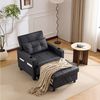 MODFU Schlafsofa Sessel für kleine Räume, 3-in-1 Ausziehbares Schlafsofa mit USB & Getränkehaltern – Multifunktionaler Liegestuhl 1 Teile, mit Relaxfunktion Bild 3