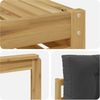 vidaXL Outdoor-Sofagarnitur 5 pcs Weiß und Anthrazit Polyester 3390312 Bild 5