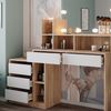Schminktisch Anja Weiß/Sonoma 139.8 cm mit LED Beleuchtung Vicco Bild 5
