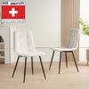 Albatros Esszimmerstühle 4er Set BORA Beige - Komfortabler Polsterstuhl für Modernes und Stilvolles Design am Esstisch - Küchenstuhl oder Stuhl Esszimmer mit hoher Belastbarkeit bis 110kg Bild 2