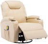 vidaXL Massage-Schaukelsessel Creme Kunstleder 246637 Bild 4