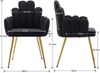 WAHSON OFFICE CHAIRS Esszimmerstuhl 2/4er Set, Samt Polsterstuhl Muschel Sessel Küchenstuhl für Wohnzimmer (4 St) Bild 2