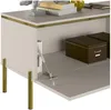 Vente-unique - VUKIA TV unit Holz, Platte Beige - B 39,6 cm x H 46,8 cm x L 180 cm Bild 5