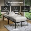 STEELSØN 'Situla' Bett 90x200 cm, Metall, schwarz, Metallbett mit Lattenrost, geeignet ein Einzelbett Bild 3