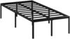 STEELSØN 'Situla' Bett 90x200 cm, Metall, schwarz, Metallbett mit Lattenrost, geeignet ein Einzelbett Bild 2