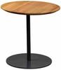 Beistelltisch >Lea< in schwarz + Wildeiche, Metall + Massivholz - 49x50cm (HxD) Bild 3