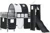 vidaXL Kinderloftbett Uni Schwarz 90 x 200 cm Metall 42020874 Bild 2