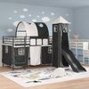 vidaXL Kinderloftbett Uni Schwarz 90 x 200 cm Metall 42020874 Bild 3