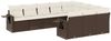 vidaXL 10-tlg. Garten-Sofagarnitur mit Kissen Braun Poly Rattan 3220692 Bild 2