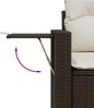 vidaXL 10-tlg. Garten-Sofagarnitur mit Kissen Braun Poly Rattan 3220692 Bild 4