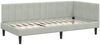 vidaXL Eckbettgestell mit Kopfteil Hellgrau 90 cm x 190 cm Samt 42016338 Bild 4