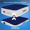 Arebos Luftbett, Selbstaufblasend mit Pumpe, Pumpe 2in1 Funktion: Inflation & Deflation, 203 x 152,5 x 51 cm Bild 4