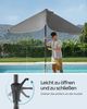 Songmics Sonnenschirm ohne Aufbewahrungstasche, ohne Ständer, UPF 50+, Stahl / Polyester, Grau, 300 x 200 cm Bild 3