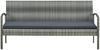 vidaXL Gartensofa 3-Sitzer mit Kissen Grau Poly Rattan 45792 Bild 2