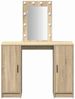 vidaXL Schminktisch mit Speicher Braun 102 x 33 x 135 cm Holzwerkstoff 865183 Bild 5