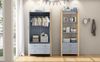 Standregal mit 2 Schubladen & 4 Ebenen, 70 x 45 x 180,5 cm, Blau/Natur Bild 2