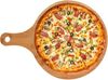 hausleben Pizzaschneidebrett Pizzateller Pizzabrett aus Bambus Doppelpack, (2-St), pizzaservierbrett schneiderbrett mit Griff Bild 2