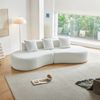 3-Sitzer Ecksofa B 277 x T 103 x H 68 cm aus Samtstoff, modular Bild 3