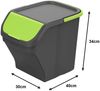 Gardissimo STACK Abfalleimer 25 Liter Mülleimer Mülltrenner Sortierer Bild 2