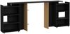 Dmora Nachttisch Shary, Niedrige Kommode, Tisch, Multifunktionaler Nachttisch, 165x26 h80 cm, Schwarz Bild 4