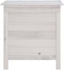 vidaXL Gartentruhe Weiß 50x49x56,5 cm Massivholz Tanne 364749 Bild 4