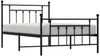vidaXL Bettgestell mit Kopf- und Fußteil Metall Schwarz 100x200 cm 353550 Bild 5