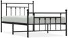 vidaXL Bettgestell mit Kopf- und Fußteil Metall Schwarz 100x200 cm 353550 Bild 2