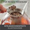 Creano Teekanne Creano Teekanne aus Glas 0,8l, 3-Teilige Glasteekanne mit Integriertem, (1er-Set, 2-St), tropffrei Bild 2