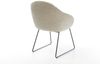 Esszimmerstuhl Gaio-Flex Webstoff Soft Beige Kufengestell Schwarz Bild 5