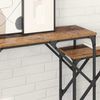 2 Stk. Konsolentische, Beistelltische, Konsolen Altholz 100 x 28 x 75 cm Holzwerkstoff Bild 4