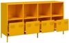 vidaXL Sideboard Senfgelb 135x39x73,5 cm Kaltgewalzter Stahl 3307164 Bild 4
