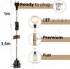 HOOPZI - Bala - Fassung e27 mit Kabel - Lampenfassung e27 mit Kabel und Schalter weiß Bild 3