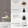 HOOPZI - Bala - Fassung e27 mit Kabel - Lampenfassung e27 mit Kabel und Schalter weiß Bild 5