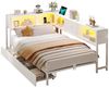 MSMASK Daybett Schlafsofa mit LED-Beleuchtung und Steckdose, Kinderbett, Jugendbett (1 tlg), Bett mit Metallrost, 90 x 200 cm Bild 4
