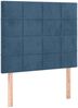 vidaXL Boxspringbett mit Matratze Dunkelblau 100x200 cm Samt 3137831 Bild 5