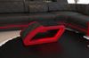 Couchtisch Swing - Ledermix - schwarz-rot Bild 3